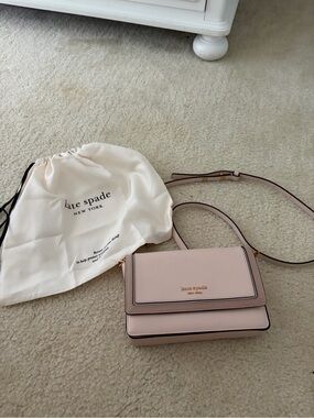 kate spade Blush Pink Leather Crossbody with Top Handle